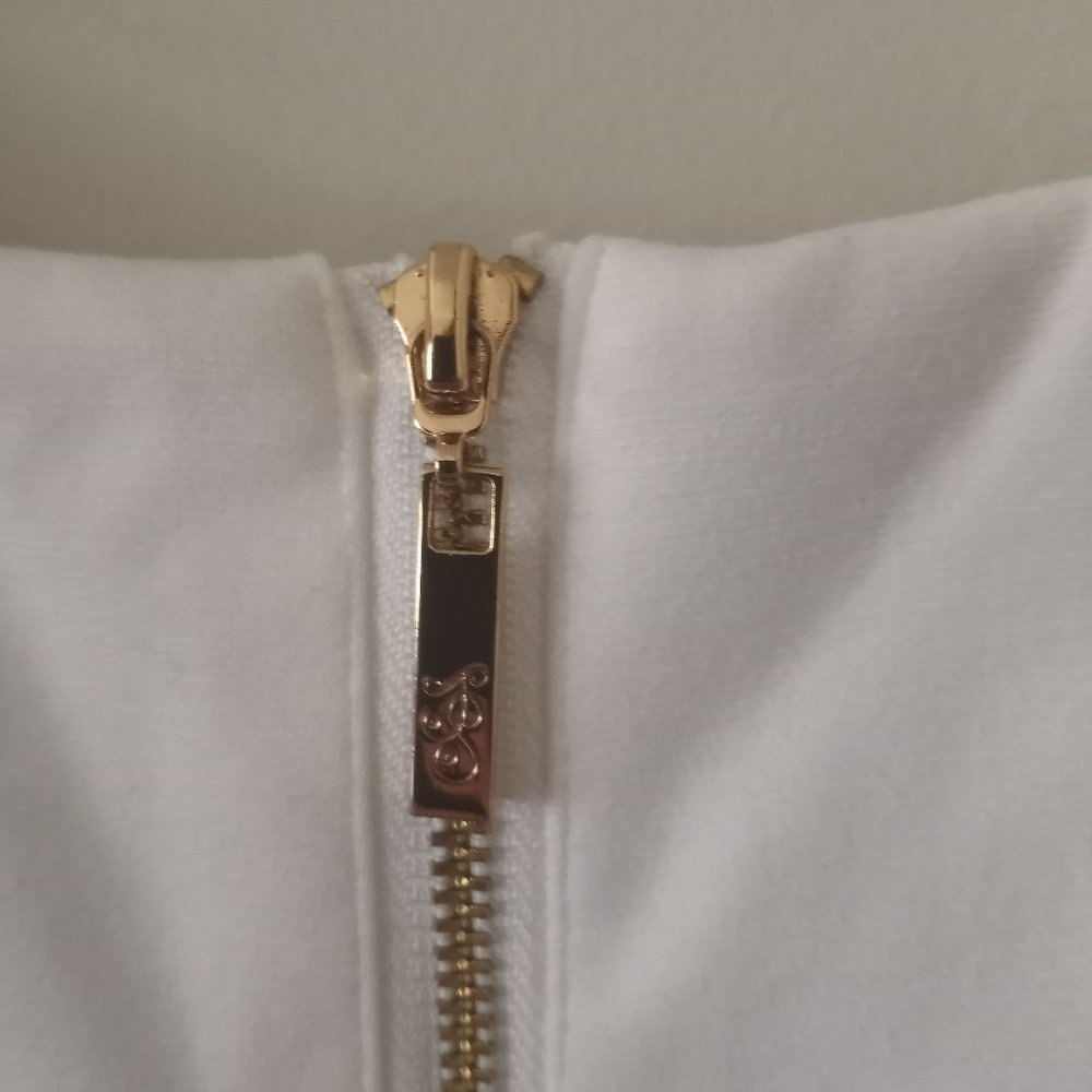 NWT Jessica Simpson White Sleeveless Dress - Picture 9 of 11